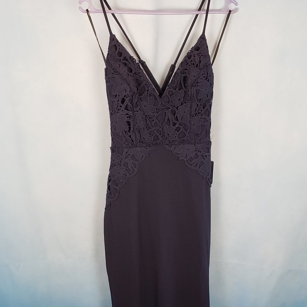 NAVY BLUE EMBROIDERED DRESS- GORGEOUS NEW WITH TAGS!!!!